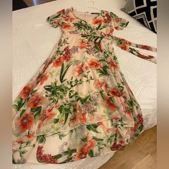 Karl Lagerfeld Paris floral midi dress - Picture 4 of 7